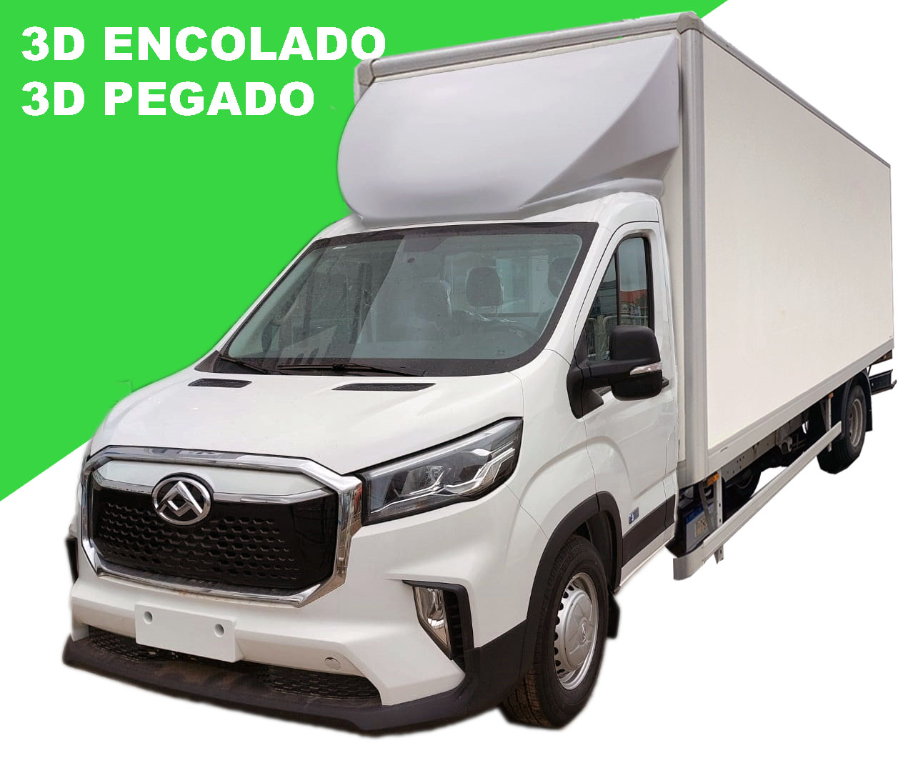 Deflector 3D integral encolado MAXUS D9-eD9 (3.500 kg) - 60 cm