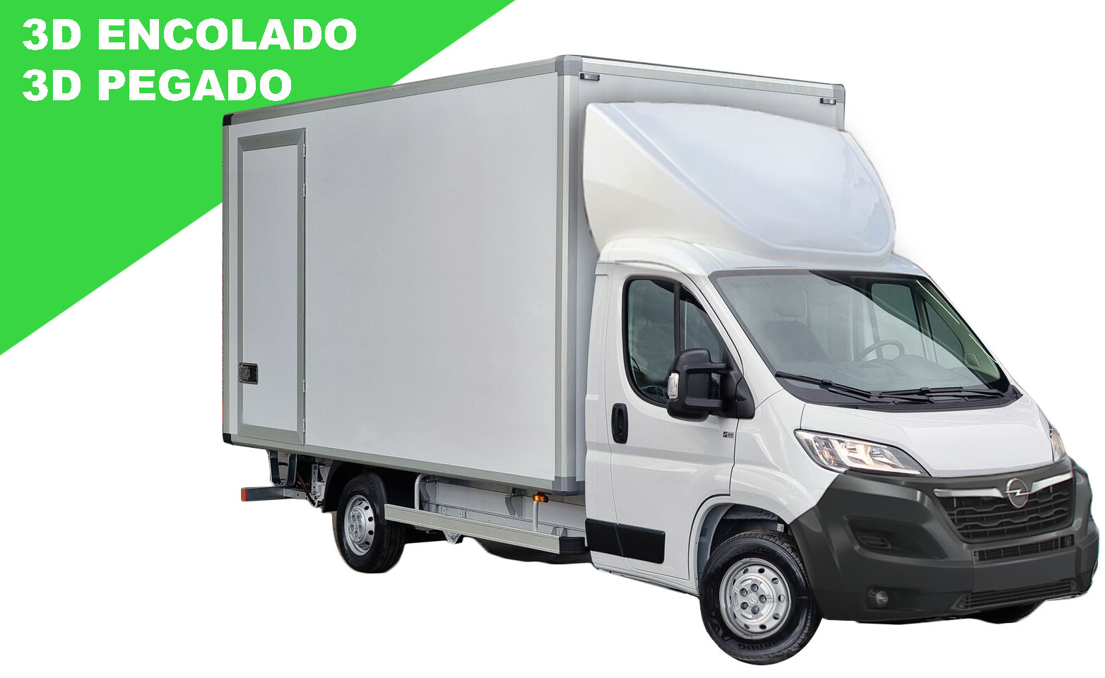 Deflector 3D integral encolado Opel Movano 2011 - 75 cm