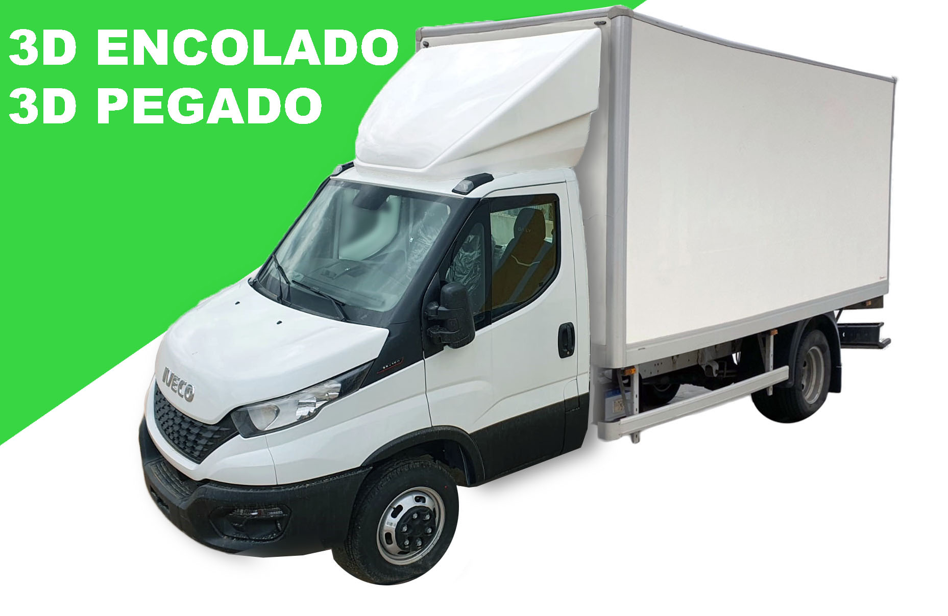 Deflector 3D integral encolado IVECO DAILY 2014 - 50 cm