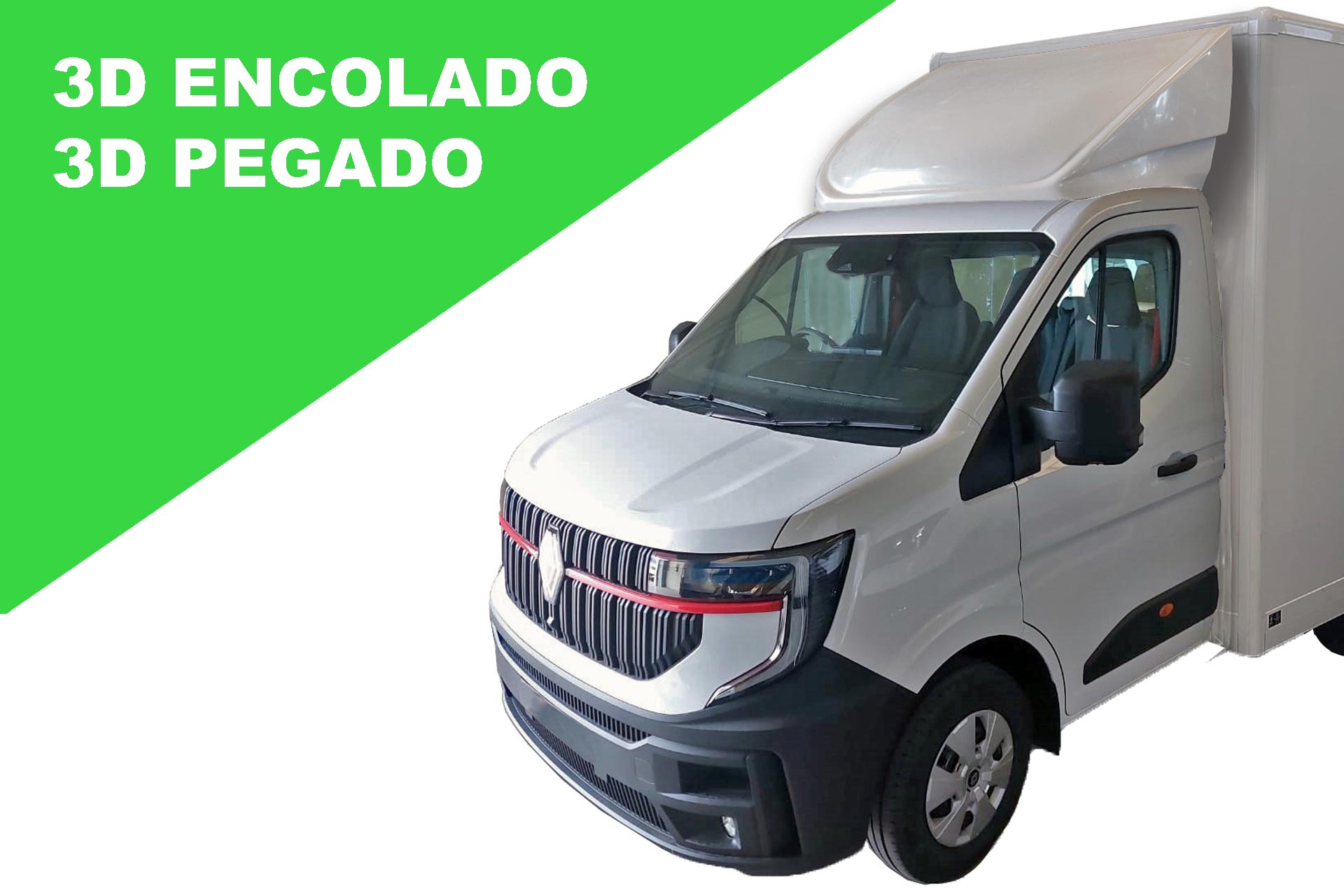 Deflector 3D integral encolado Renault Master 2024 - 93 cm  